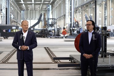 Premier Donald Tusk z wizytą w Baltic Towers