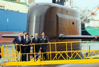 Premier Kanady w Hanwha Ocean zwiedził okręt podwodny KSS-III Batch