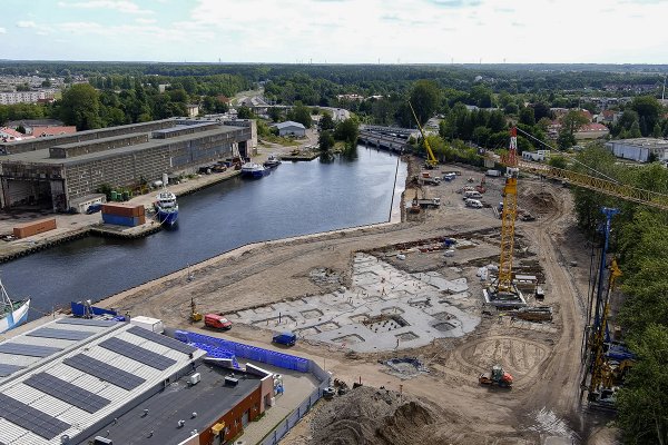 Budowa bazy PGE Baltica w Ustce wkroczyła w kolejną fazę