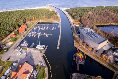 Prace w porcie w Łebie wkraczają w dynamiczną fazę