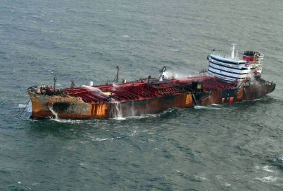 Stena Immaculate na zdjęciu z 12 marca 2025 r. (Fot.: Maritime and Coastguard Agency) Rosyjski kapitan stanął przed sądem