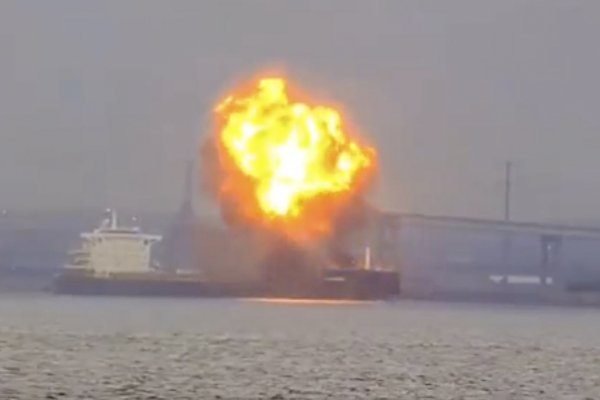 Eksplozja na greckim masowcu w porcie Baltimore