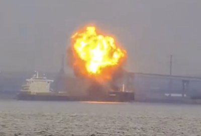 Eksplozja na greckim masowcu w porcie Baltimore