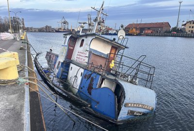 Świnoujście: Zatonął kuter porzucony w Basenie Północnym