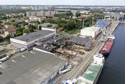 Fot.: Sławomir Lewandowski / PortalMorski.pl Zakończyło się śledztwo ws. pożaru na terenie Portu Gdańsk
