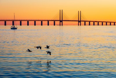 Statek płynący z Gdańska osiadł na mieliźnie w cieśninie Sund