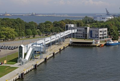 Uszkodzony gazociąg na Westerplatte w Gdańsku