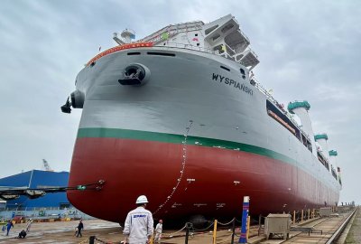 Zwodowano MV Wyspiański – statek nowej generacji Chipolbrok typu heavy-l...