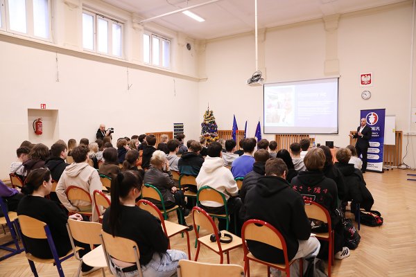 Spotkanie z młodzieżą Zespołu Szkół Technicznych w Sopocie