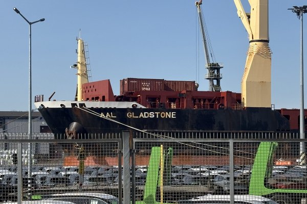 Pożar w ładowni statku w Porcie Gdańsk