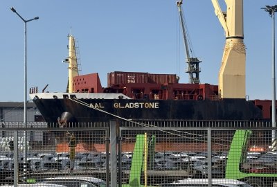 Pożar w ładowni statku w Porcie Gdańsk