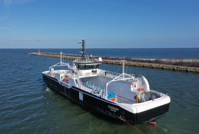 Zbudowany w stoczni Remontowa Shipbuilding prom rozpoczął próby morskie...