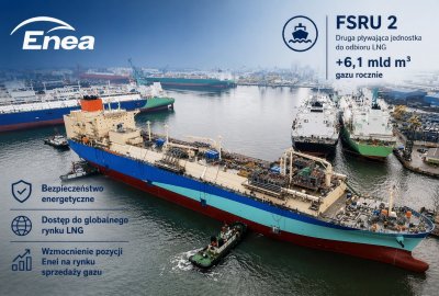 Grupa Enea z umowami regazyfikacji gazu LNG w terminalu FSRU-2