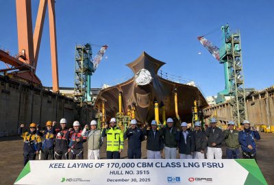 W Korei położono stępkę jednostki FSRU dla Zatoki Gdańskiej