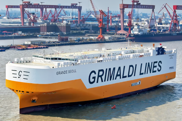 Zakończono próby morskie najnowszego samochodowca Grimaldi