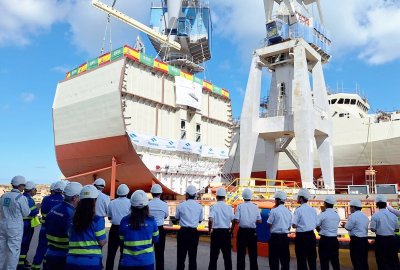 Navantia świętuje położenie stępki pod siódmą korwetę dla Arabii Saudyjs...