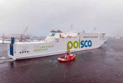 Nowy prom Jantar Unity opuścił Gdańsk. Moc atrakcji w Szczecinie!  