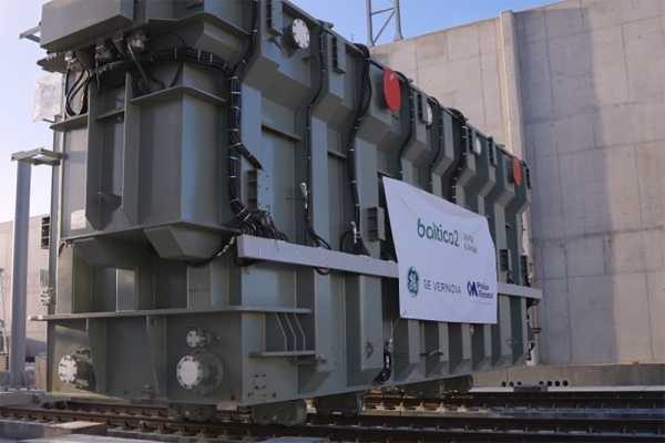 Kluczowe komponenty dostarczone do lądowej stacji transformatorowej Balt...