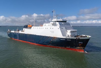 Pożar na statku towarowym DFDS płynącym z Jersey do Portsmouth