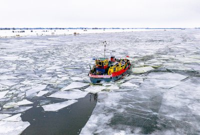 Lodołamacze zakończyły akcję na Dolnej Wiśle koło Torunia