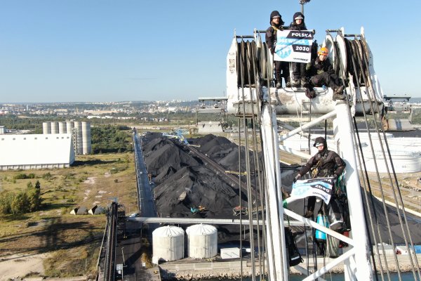 18 działaczy Greenpeace zeszło z dźwigów w Porcie Gdańskim