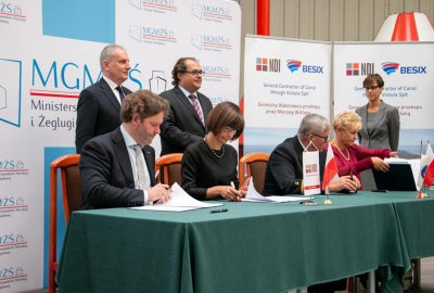 Podpisano umowę ws. budowy kanału żeglugowego przez Mierzeję Wiślaną...