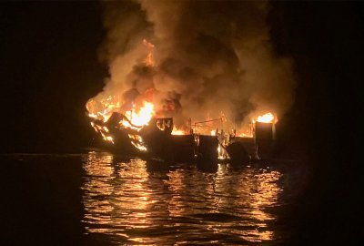 25 ofiar śmiertelnych po pożarze statku u wybrzeży Kalifornii 