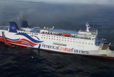 Portoryko/Ewakuacja promu z powodu pożaru, nie ma ofiar