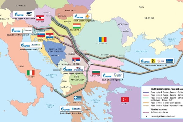 Gazprom likwiduje zespół odpowiedzialny za budowę South Stream