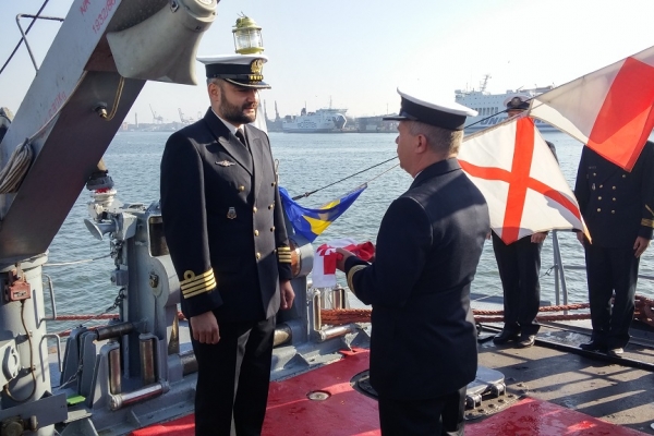 Nowy dowódca trałowca ORP Sarbsko