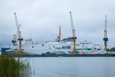 Wyjątkowa uroczystość na pokładzie nowego promu Tallink