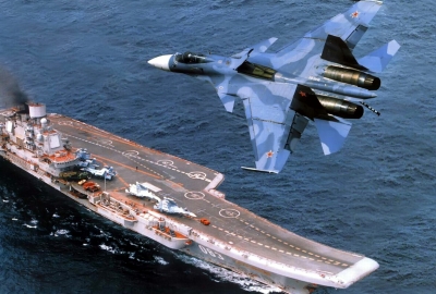 Myśliwiec z rosyjskiego lotniskowca rozbił się na Morzu Śródziemnym