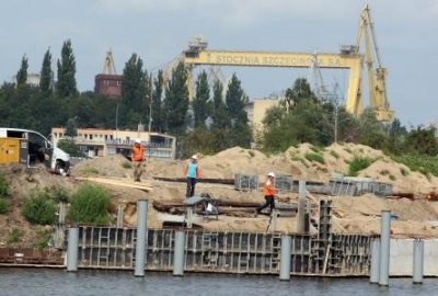 Marina w Szczecinie ze sporym poślizgiem