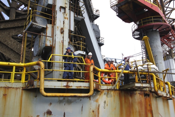 Platforma Ensco 100 w Gdańsku