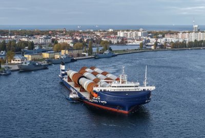 Do Świnoujścia dotarła pierwsza dostawa monopali dla projektu BC-Wind