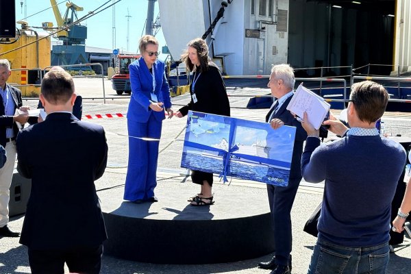 Port Karlshamn oficjalnie wita nową linię promową z Gdańska