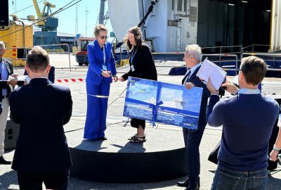 Port Karlshamn oficjalnie wita nową linię promową z Gdańska
