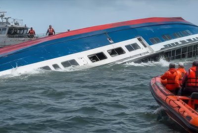 Bilans ofiar wypadku promu MV Barima, który przewrócił się na oceanie, w...