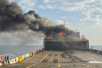 Statek z turecką załogą zaatakowany dronami w pobliżu Noworosyjska