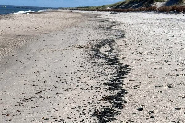 Nieznana substancja na plażach w okolicy Ustki